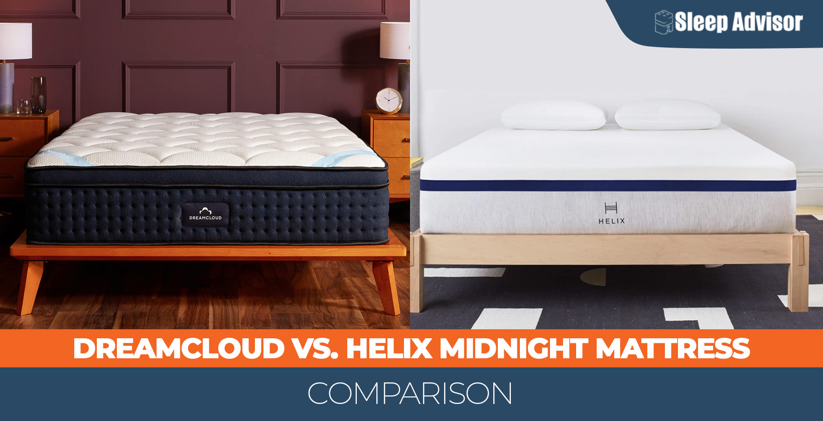 DreamCloud vs. Helix Midnight Mattress Comparison for 2024